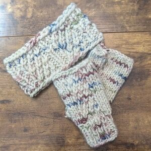 Handmade Multicolor Knit Kids Leggings